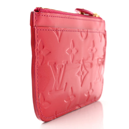 Louis Vuitton Vernis Key Pouch Rose Pop 3 of 10