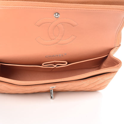 Chanel Iridescent Caviar Quilted Medium Double Flap Dark Beige 5 of 15