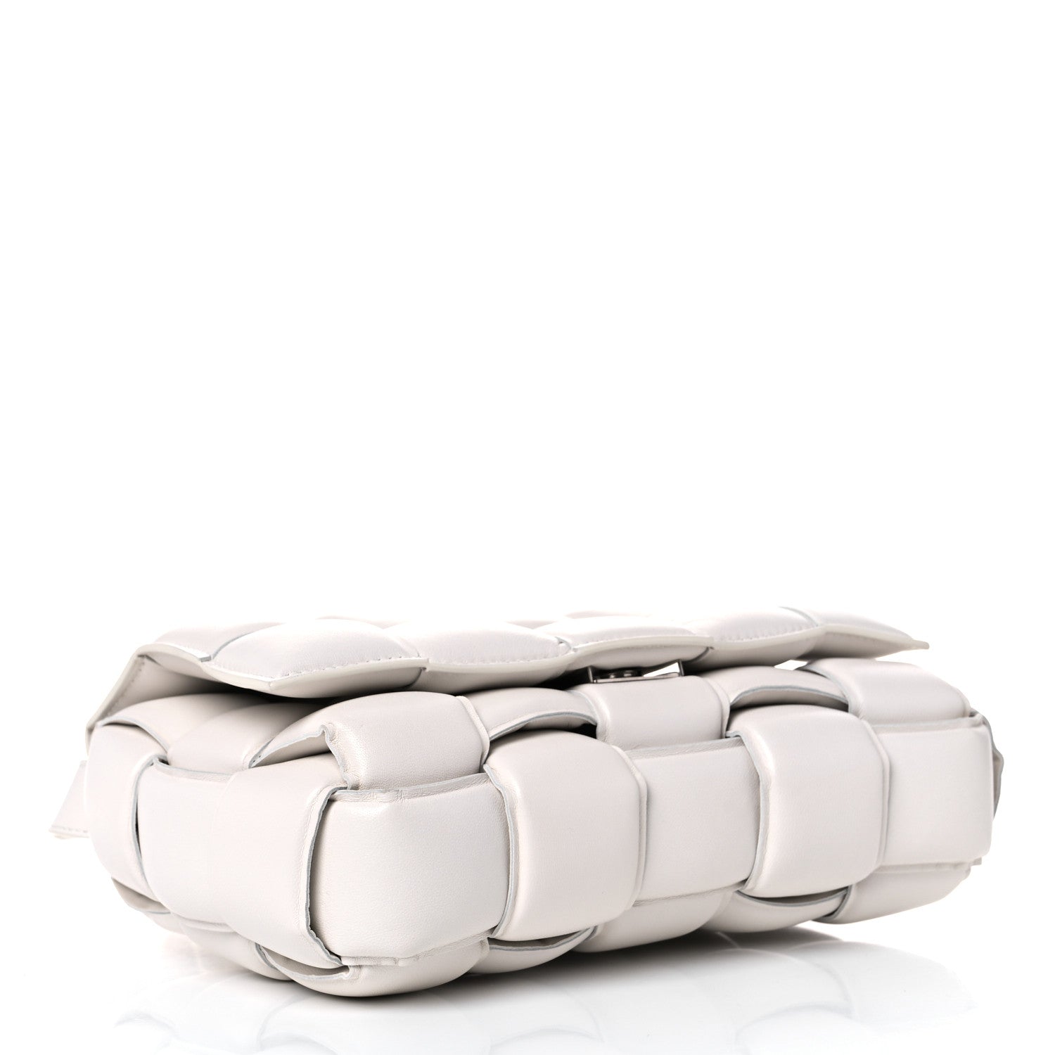 Bottega Veneta Nappa Maxi Intreccio Padded Cassette Crossbody Bag Chalk 4 of 15