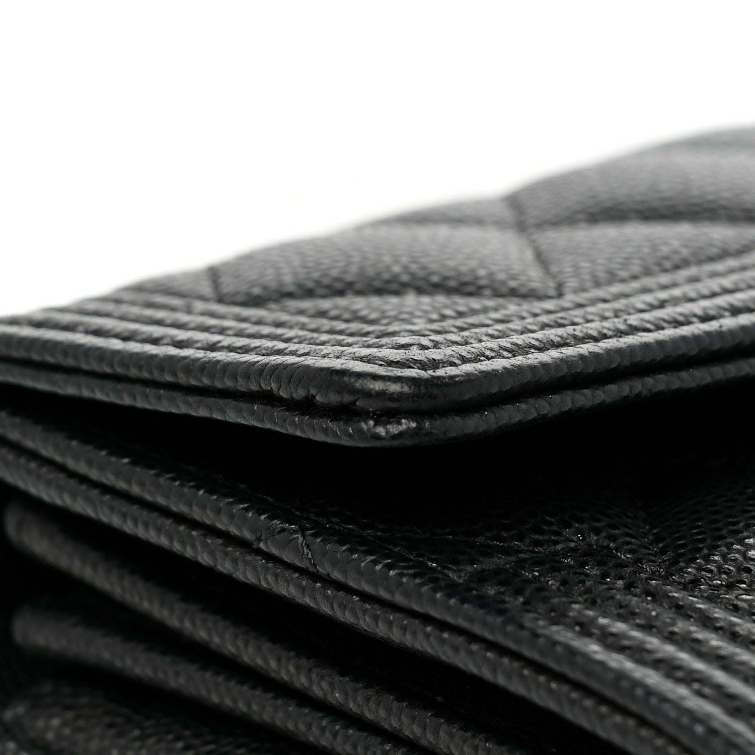 Chanel Caviar Quilted Long Boy Flap Wallet Black 14 of 14