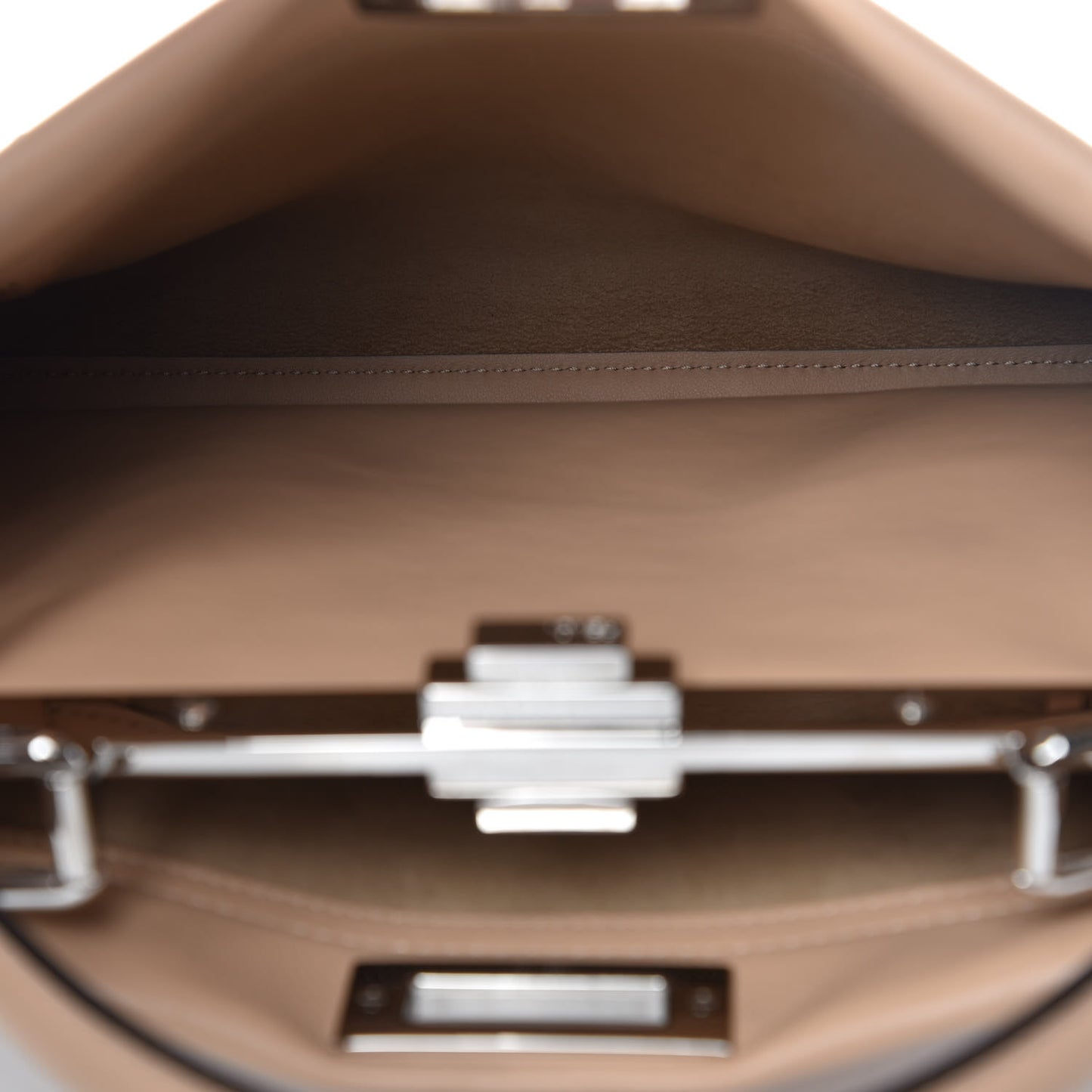 Vitello Seta Century Nappa Whipstitch Medium Peekaboo Iconic Satchel Makeup