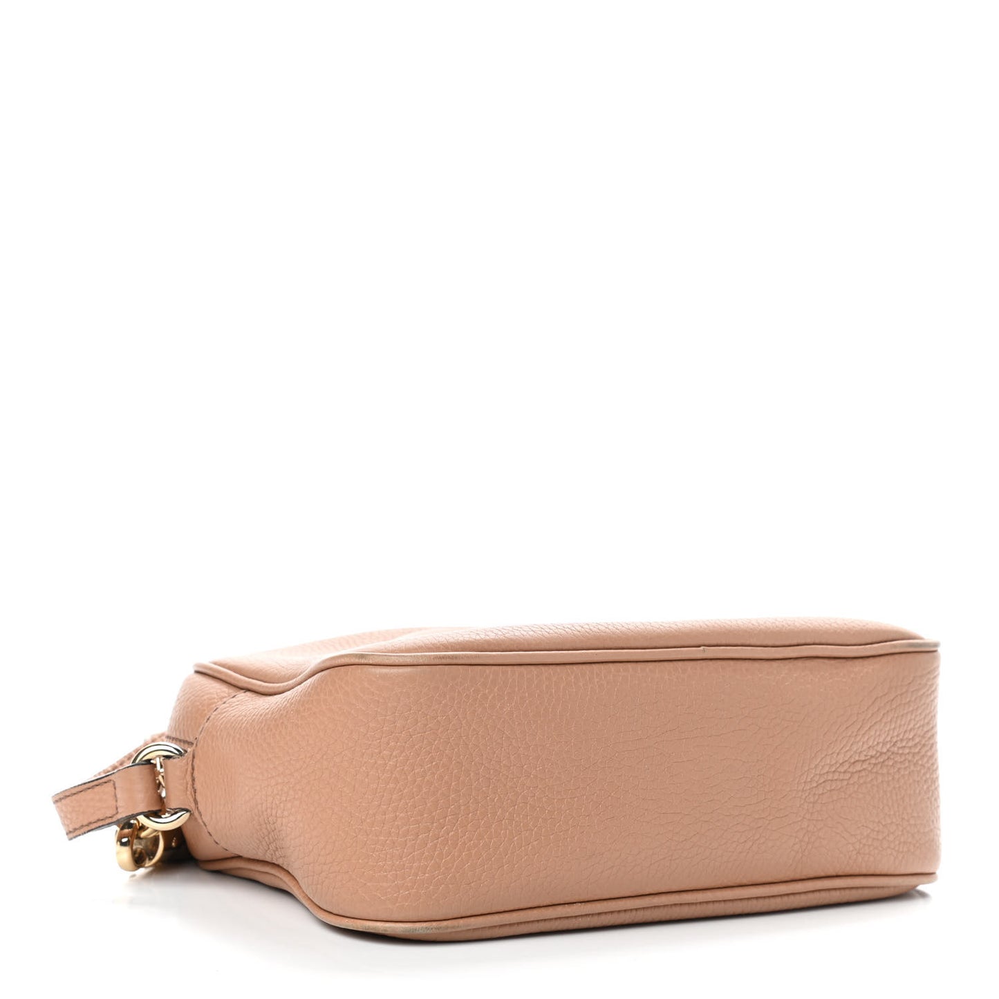 Pebbled Calfskin Small Soho Disco Bag Camelia