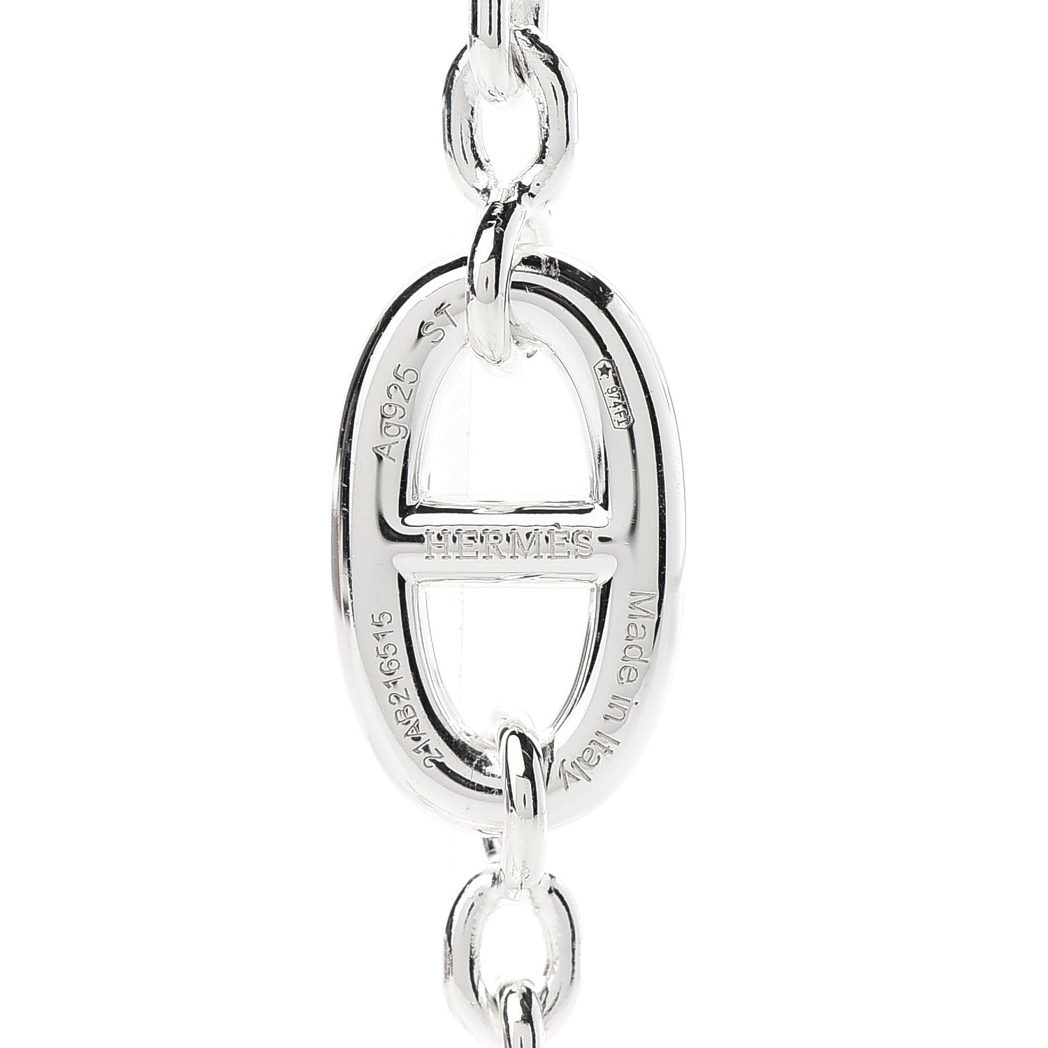 Hermes Sterling Silver Farandole Bracelet ST 4 of 5