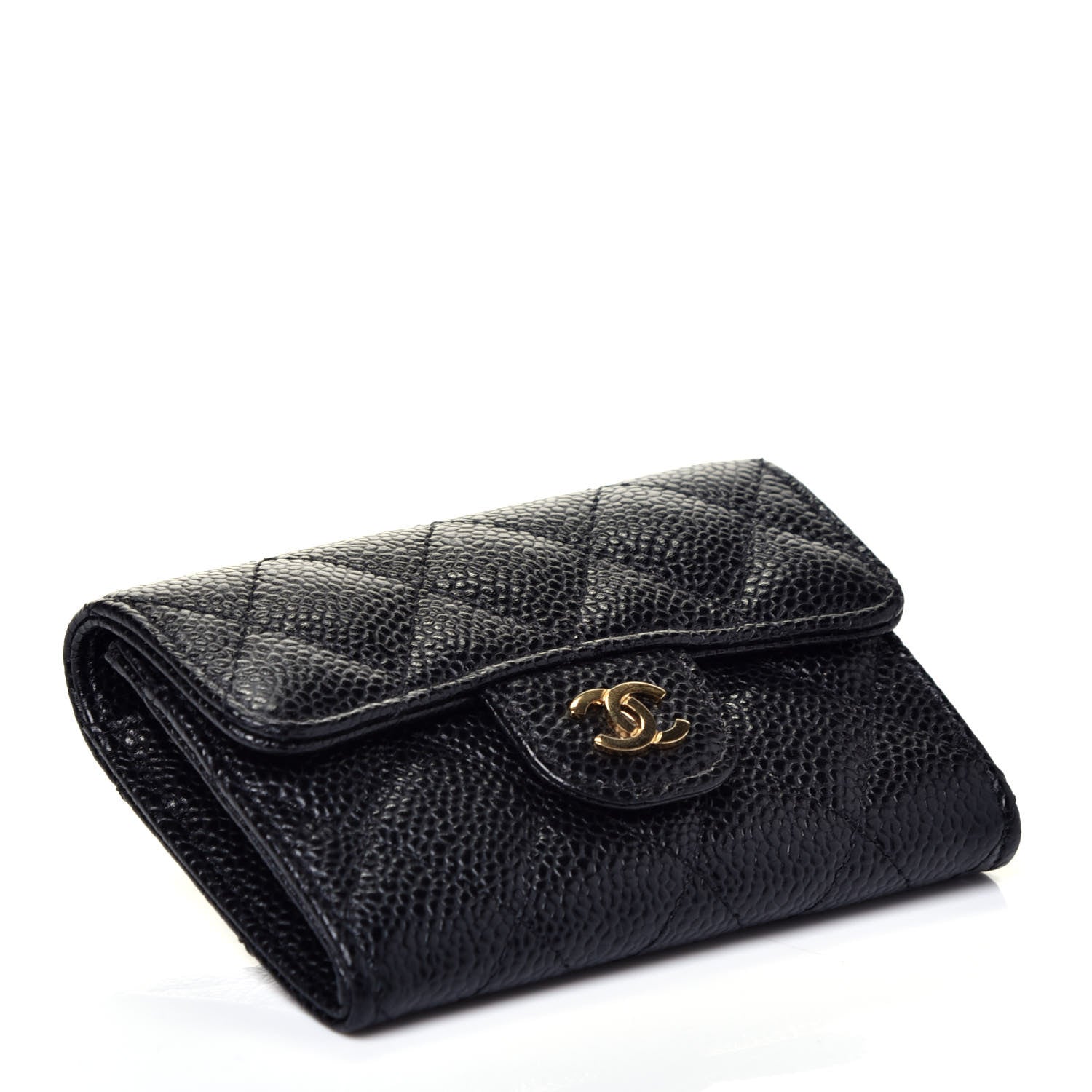 Chanel Caviar Quilted Flap Card Holder Black 4 of 8