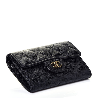 Chanel Caviar Quilted Flap Card Holder Black 4 of 8