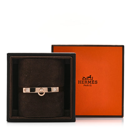 Hermes 18K Rose Gold Diamond PM Collier De Chien Bracelet SH 4 of 4