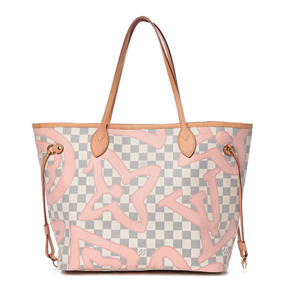 Louis Vuitton Damier Azur Tahitienne Neverfull MM 3 of 12