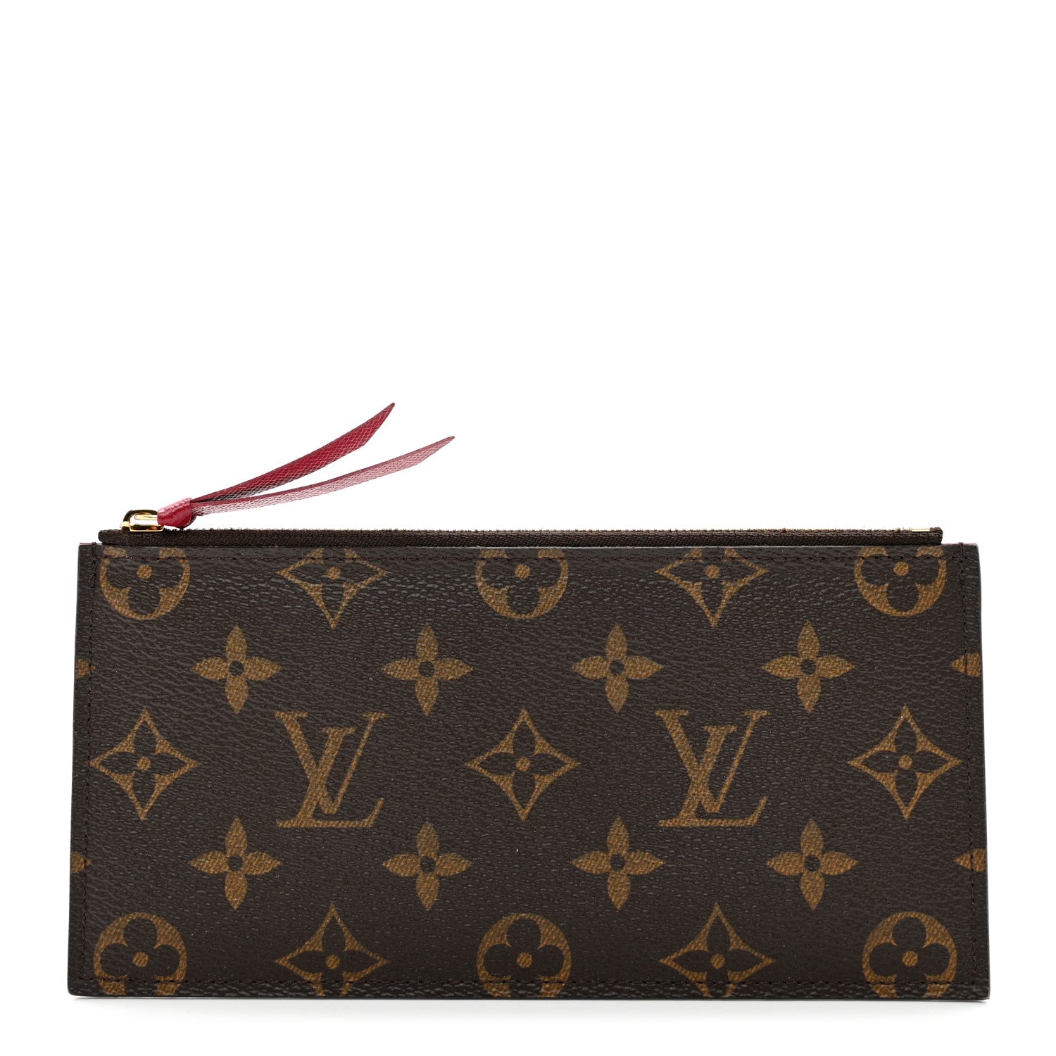 Louis Vuitton Monogram Felicie Chain Wallet Zippered Insert Fuchsia 1 of 6