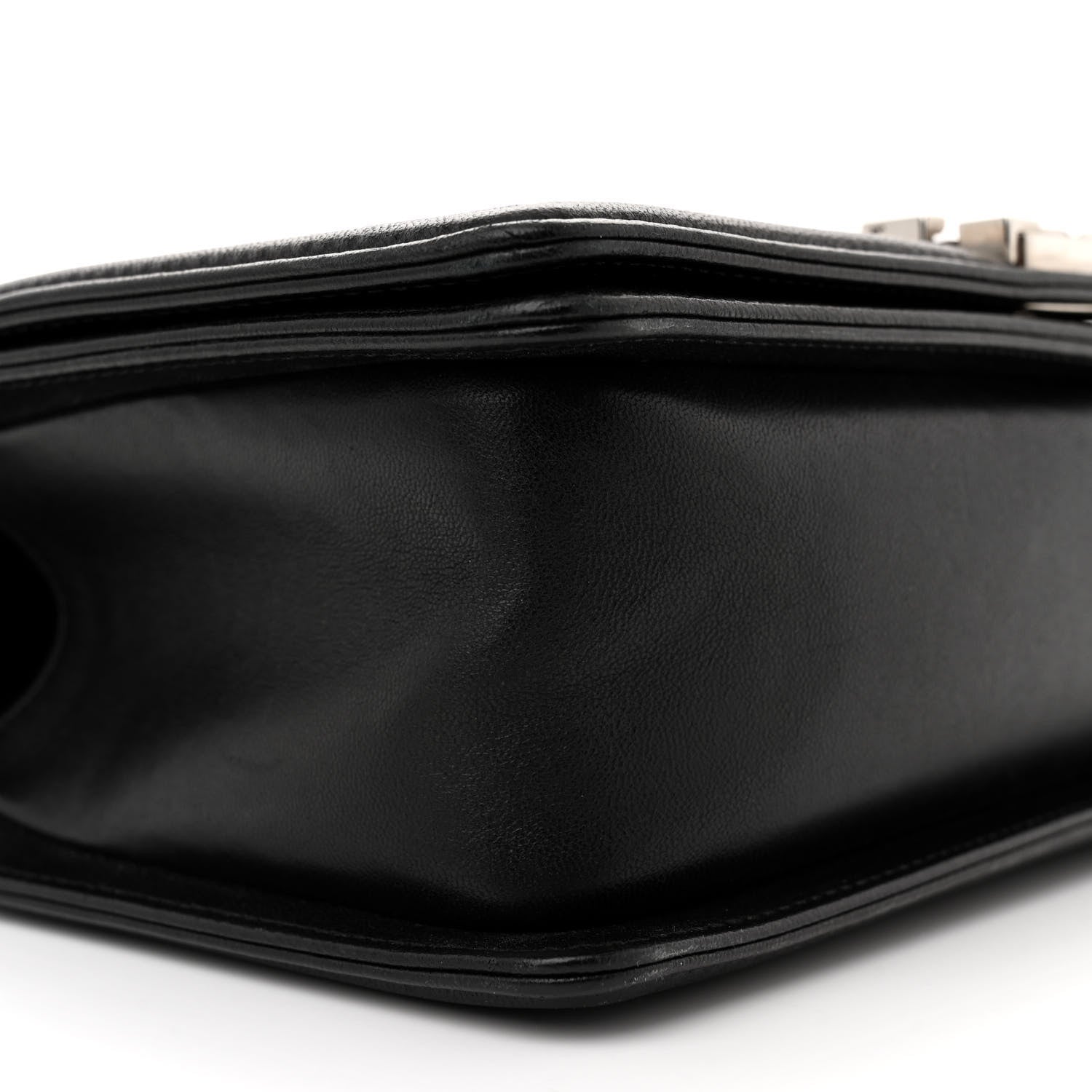 Chanel Lambskin Iridescent PVC Chevron Quilted Medium Boy Flap Black Silver 9 of 10