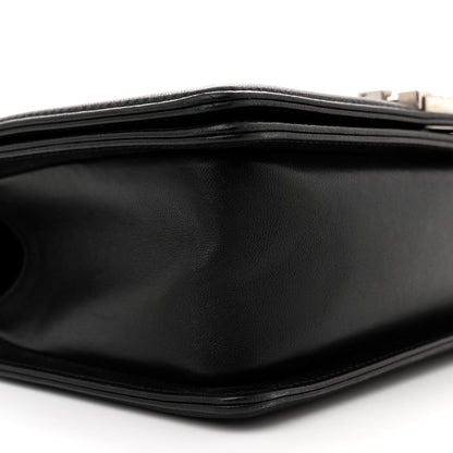 Chanel Lambskin Iridescent PVC Chevron Quilted Medium Boy Flap Black Silver 9 of 10