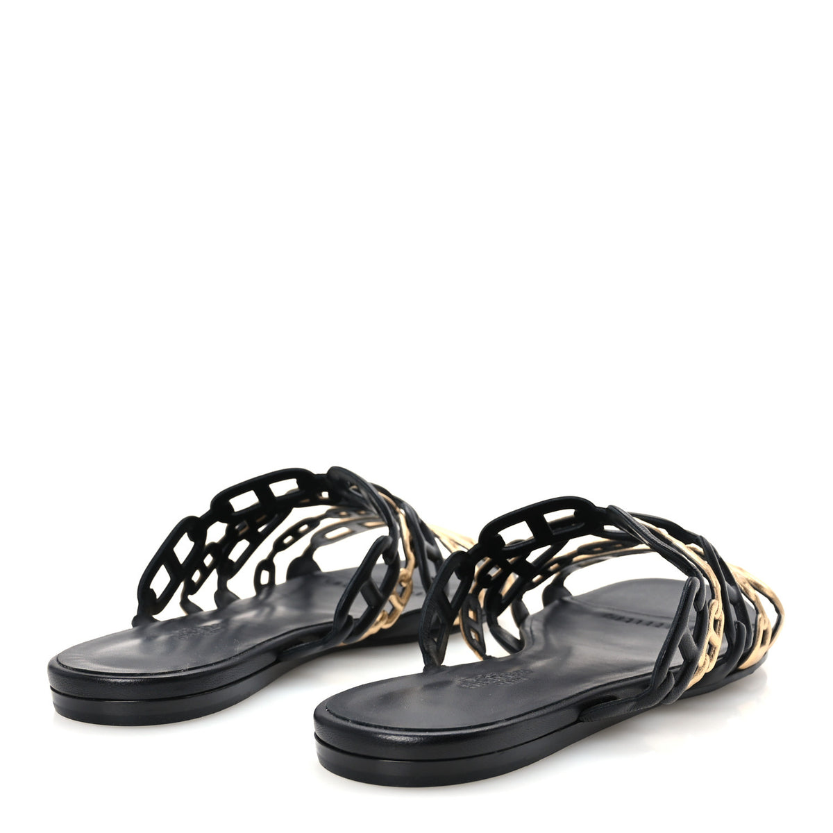 Nappa Thalassa Sandals 37 Black Doré