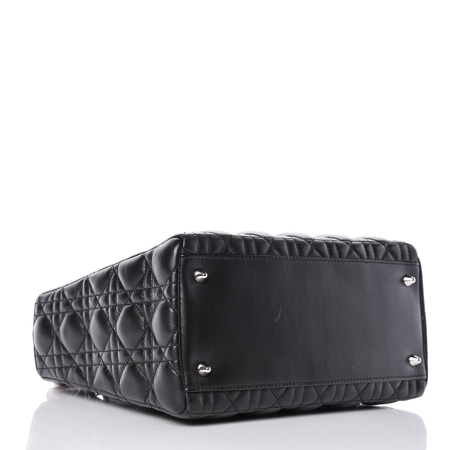 Lambskin Cannage Medium Lady Dior Black