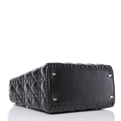 Christian Dior Lambskin Cannage Medium Lady Dior Black 4 of 11