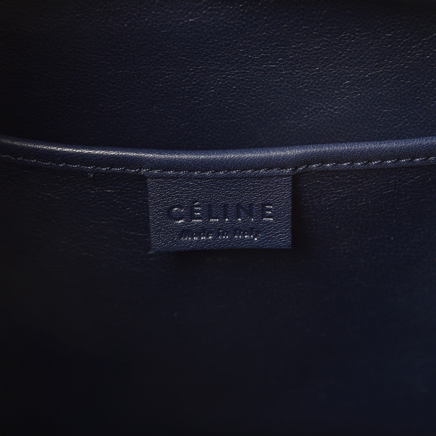 Celine Smooth Calfskin Nano Luggage Navy Blue 6 of 8