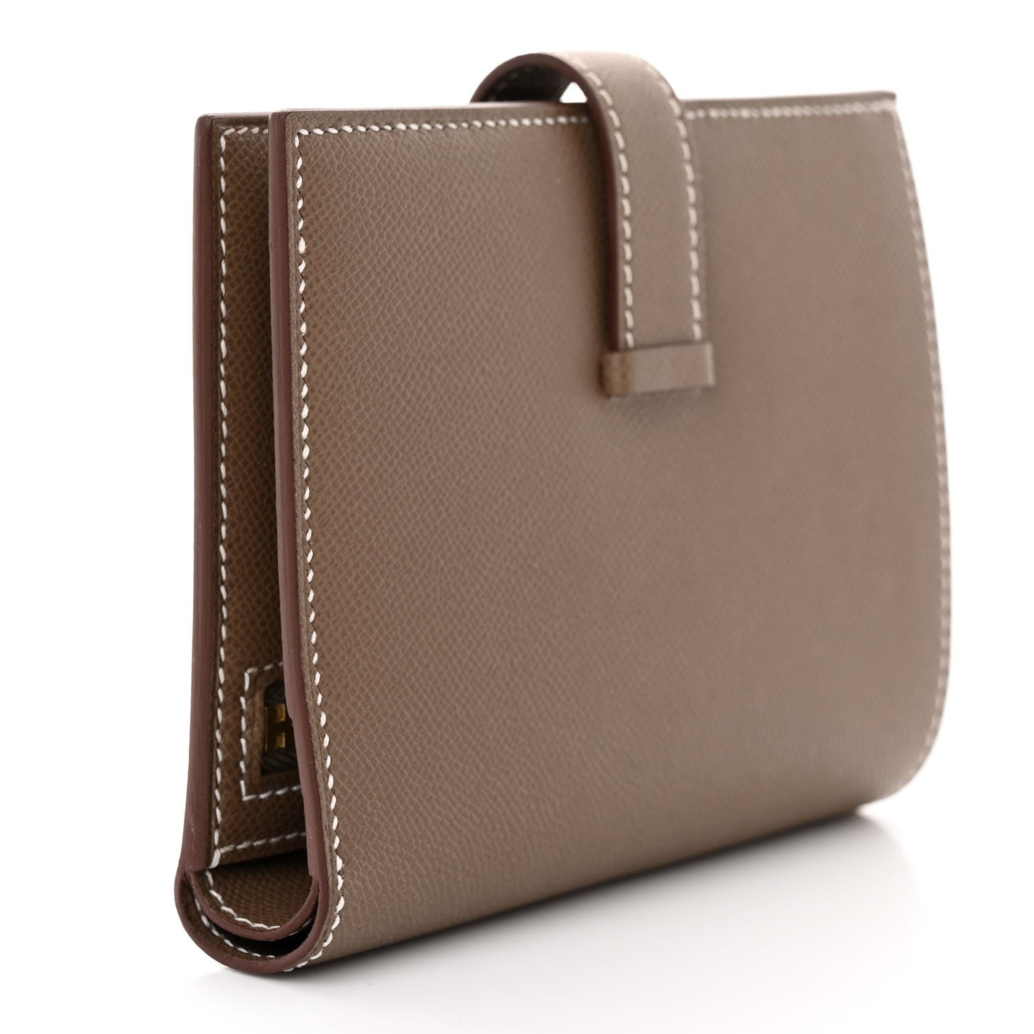 Hermes Epsom Bearn Compact Wallet Etoupe 3 of 8