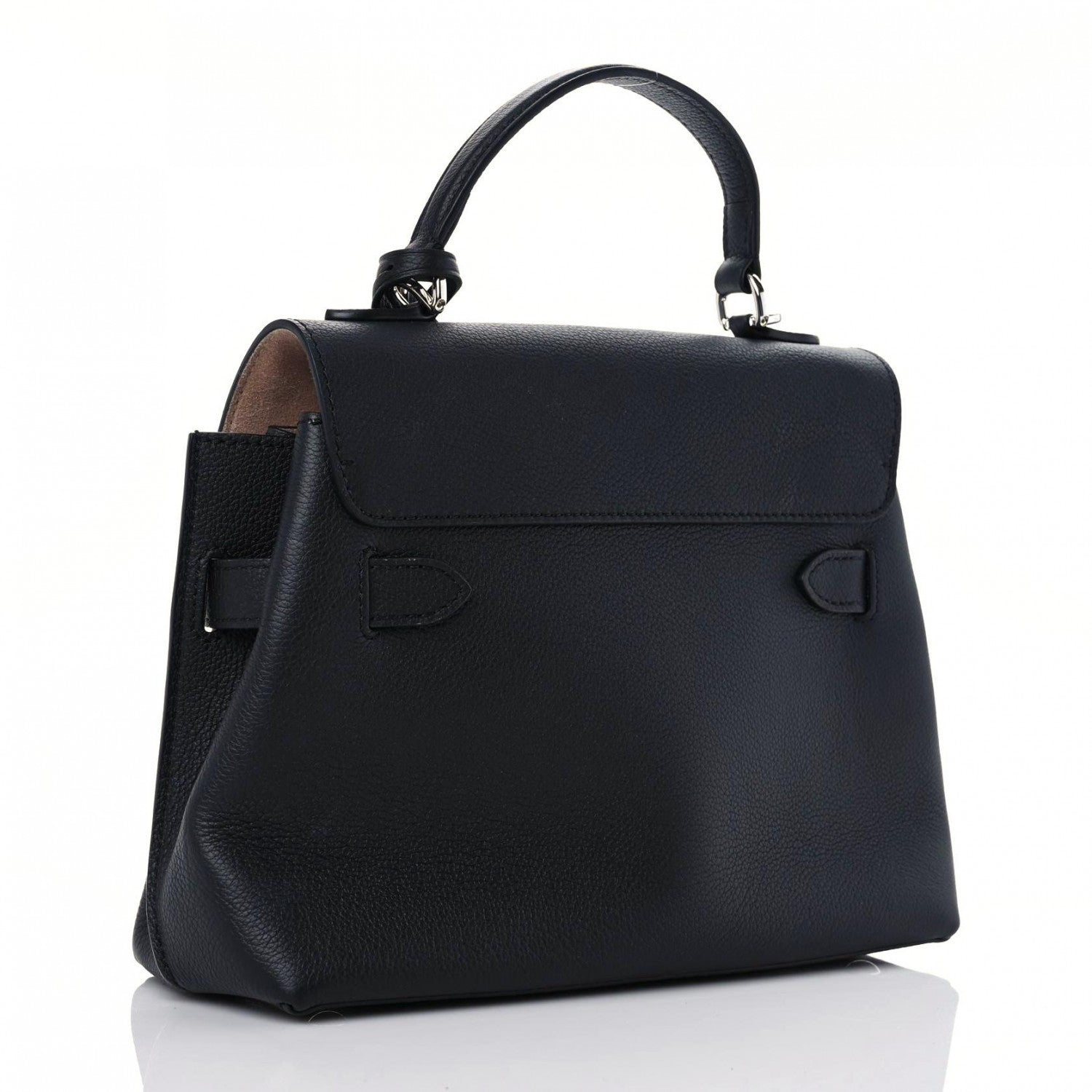 Louis Vuitton Calfskin Lockme Ever BB Black 2 of 11