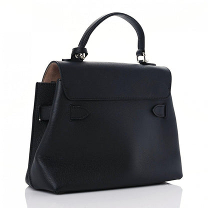 Louis Vuitton Calfskin Lockme Ever BB Black 2 of 11