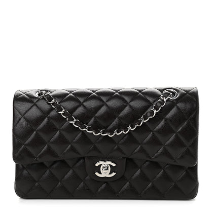 Chanel Caviar Quilted Medium Double Flap Black 1 of 12