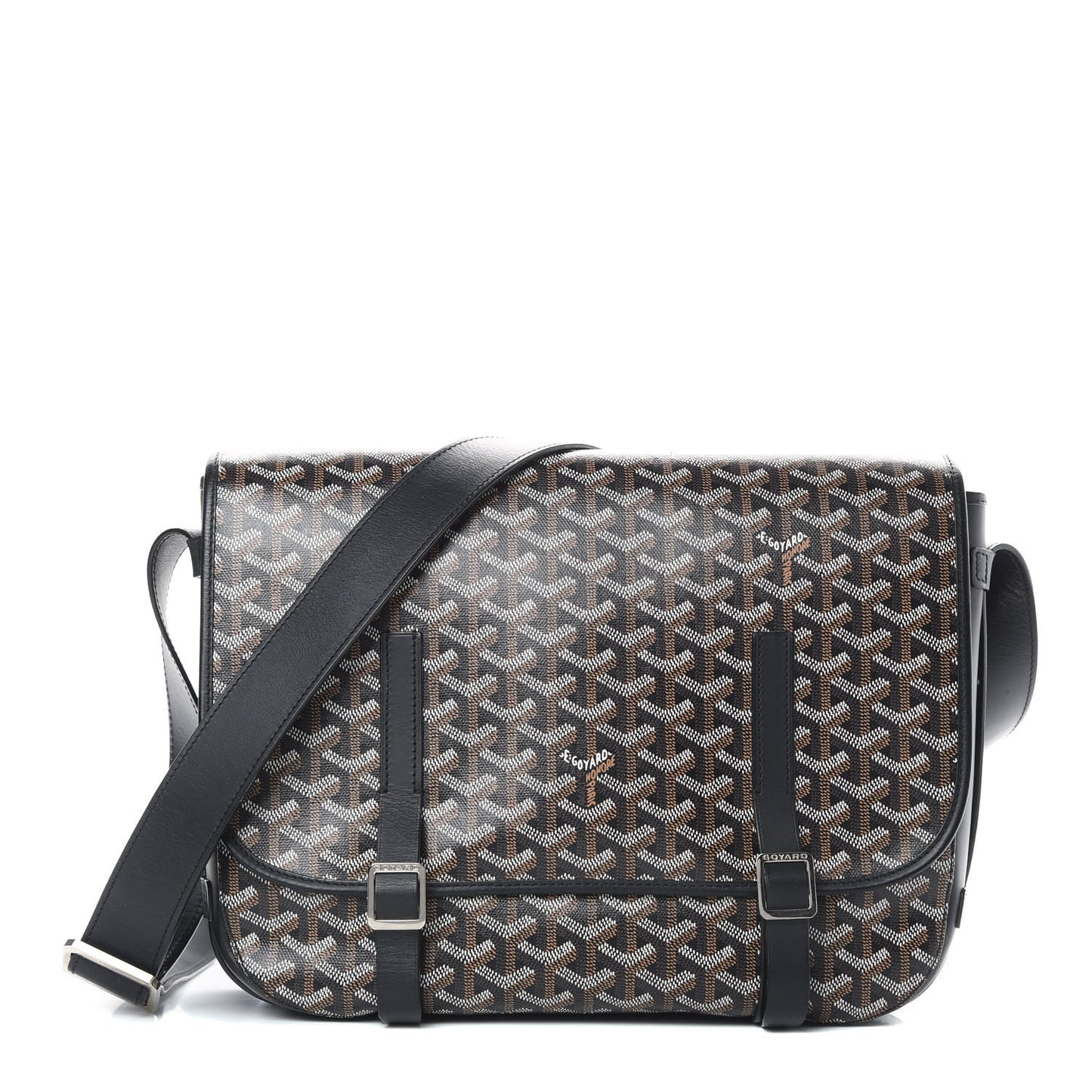 Goyardine Belvedere GM Messenger Bag Black