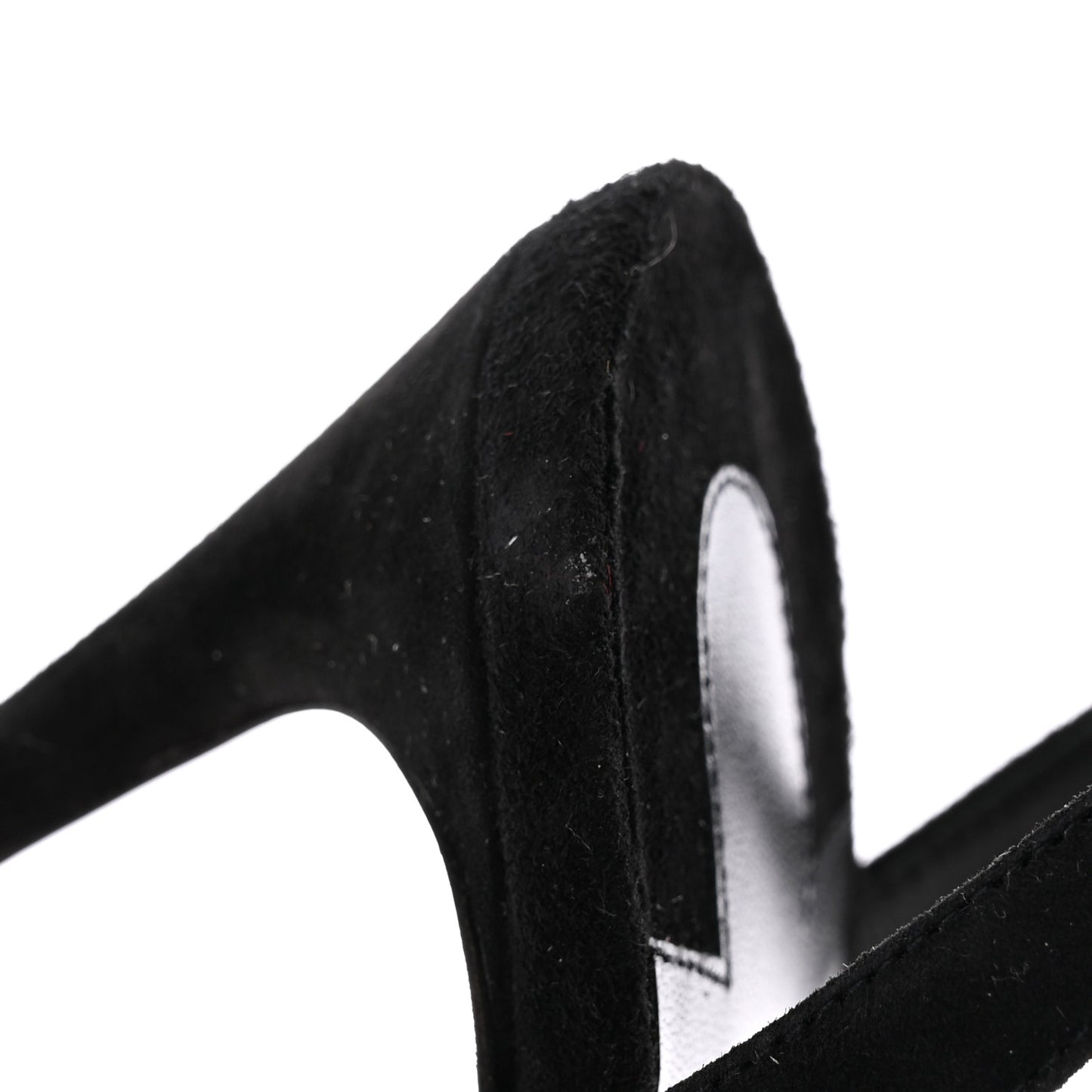 Veau Velours Umberta 100 Sandals 36.5 Black