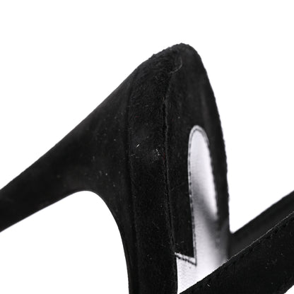 Christian Louboutin Veau Velours Umberta 100 Sandals 36.5 Black 11 of 14