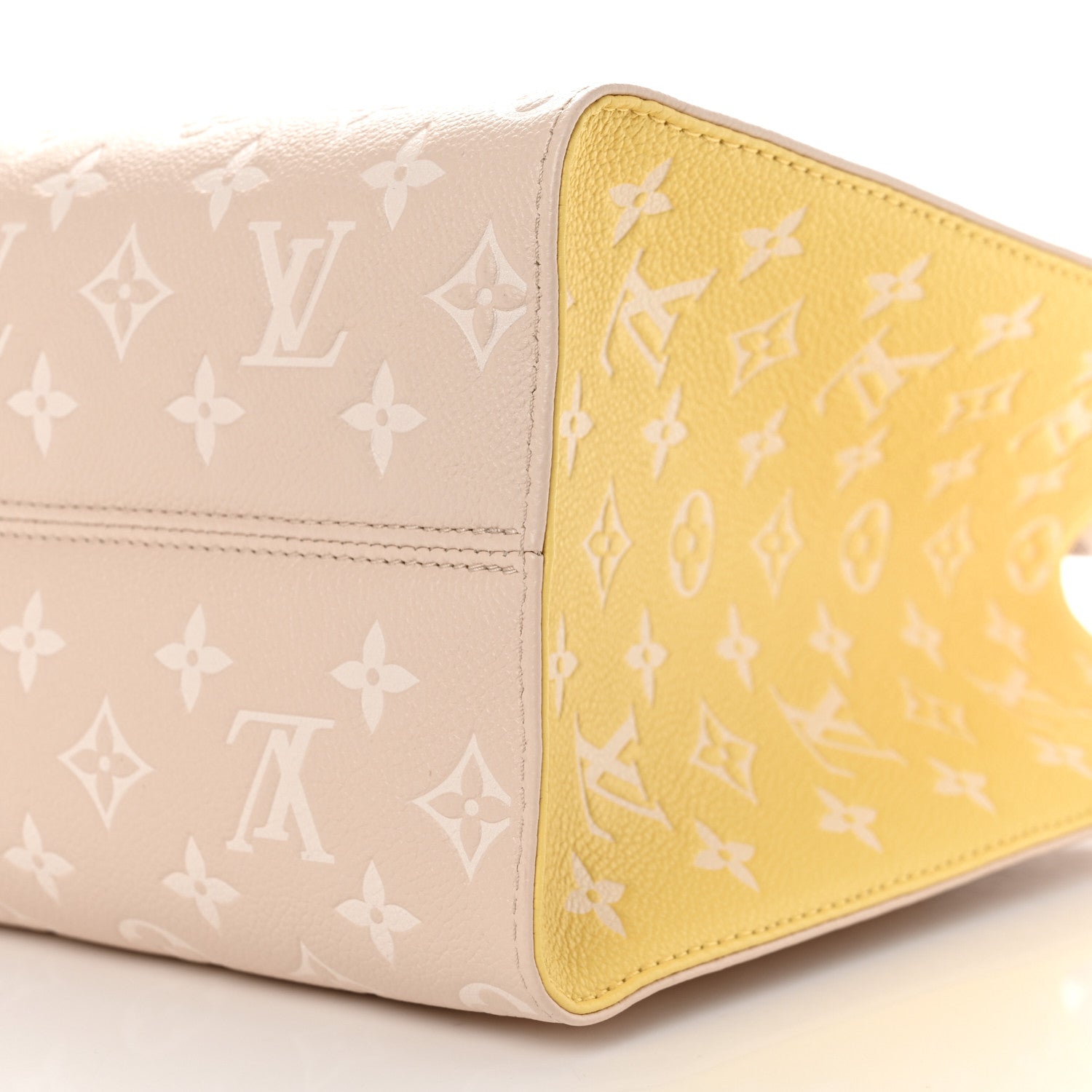 Louis Vuitton Empreinte Monogram Spring In The City Onthego MM Beige Pink Yellow 9 of 9