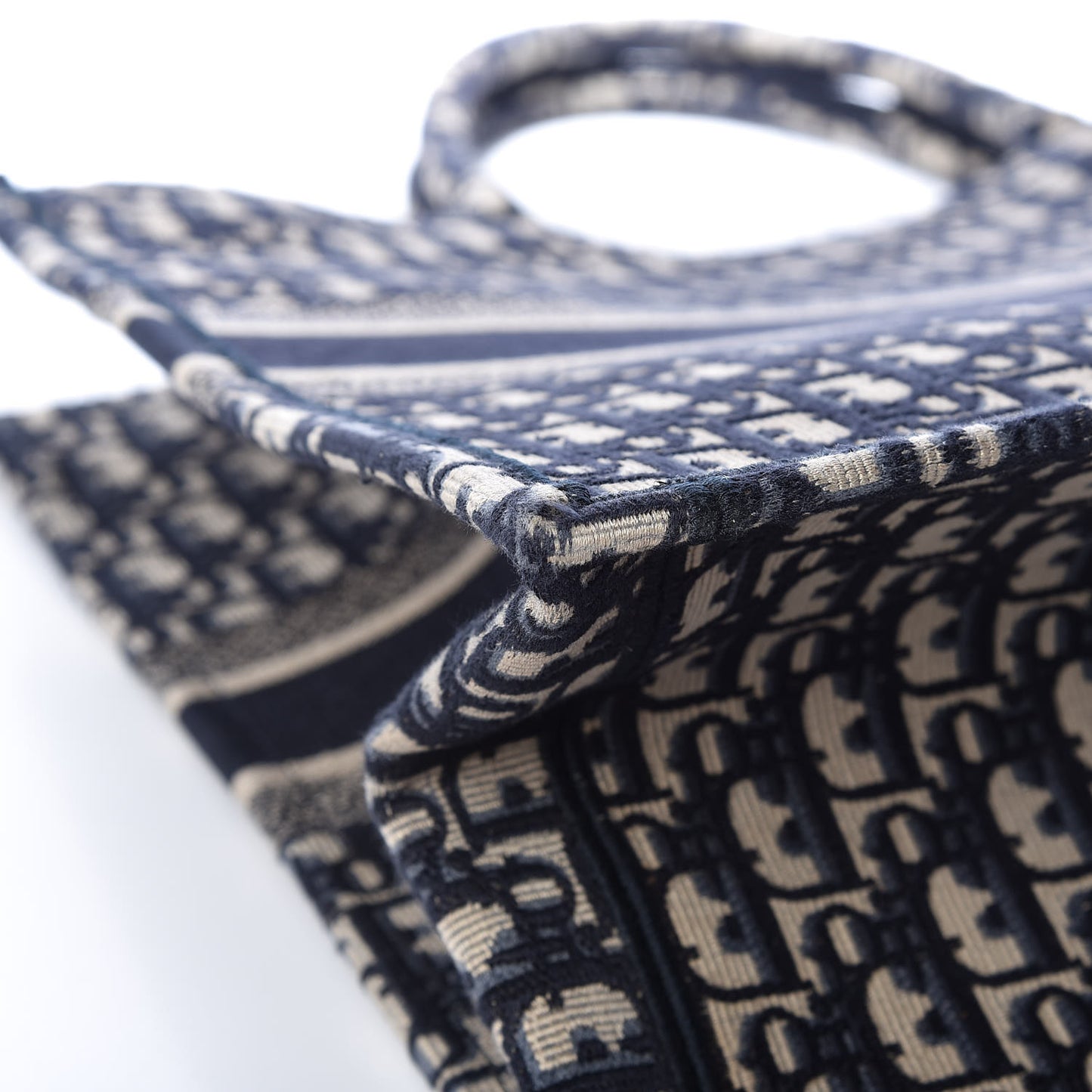 Oblique Book Tote Blue Multicolor