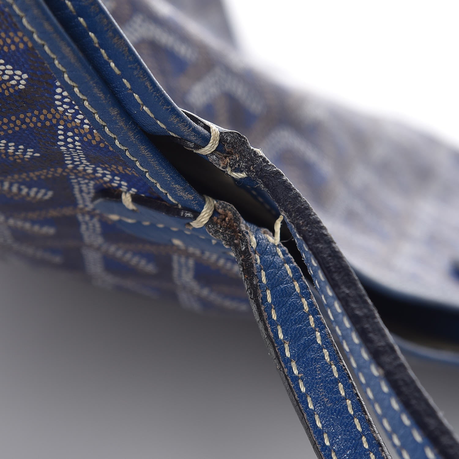 Goyard Saint Louis Junior Jr PM Tote Blue 13 of 26