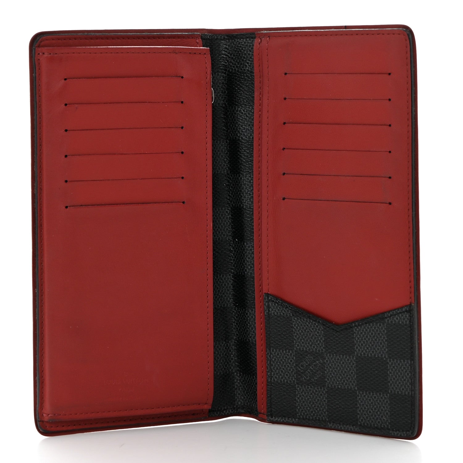 Louis Vuitton Damier Graphite Brazza Wallet Bordeaux 5 of 7