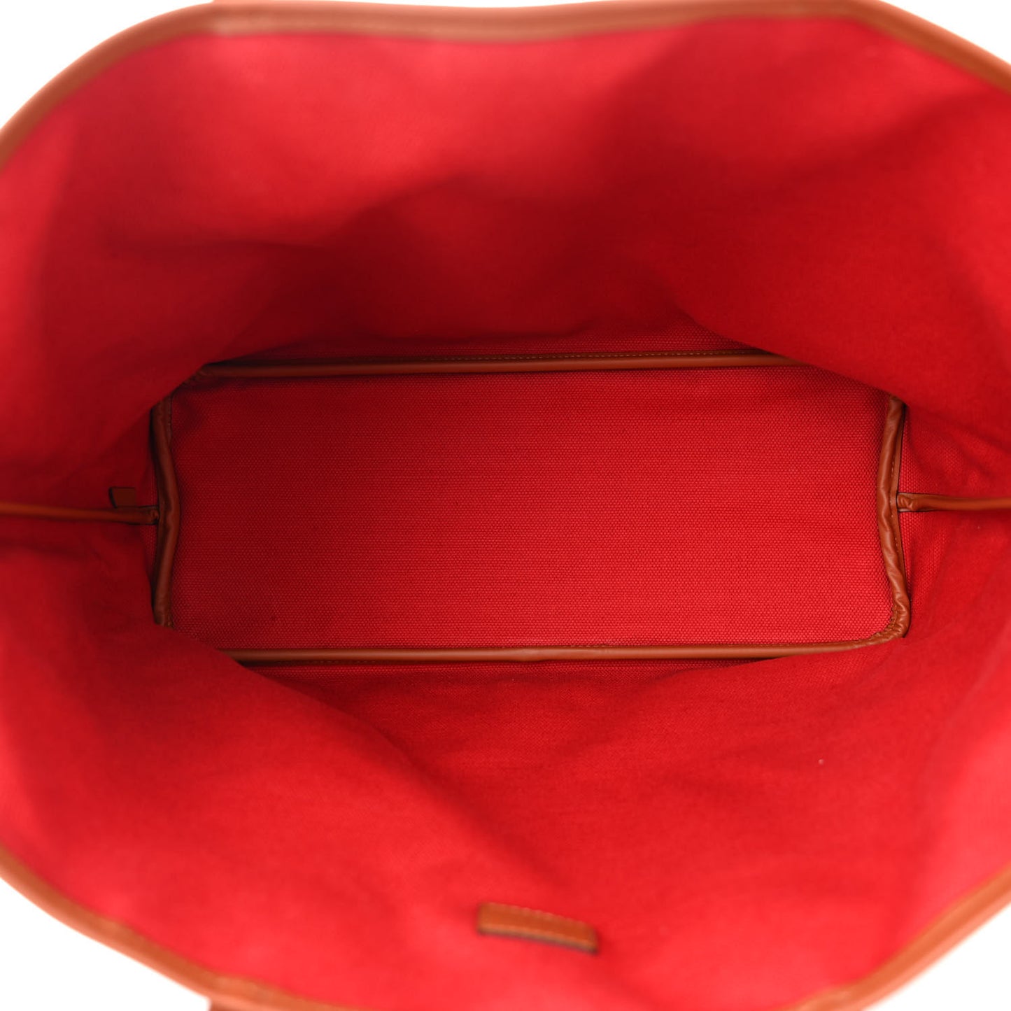 Grained Calfskin Canvas 1920 Oh! Tote Ruban Duo MM Indigo Bronze Cognac