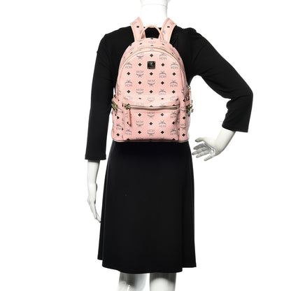 MCM Visetos Small Side Stud Stark Backpack Pink 2 of 14