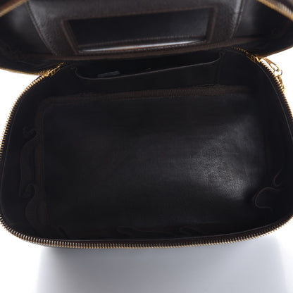 Chanel Caviar Vanity Cosmetic Case Brown 5 of 14