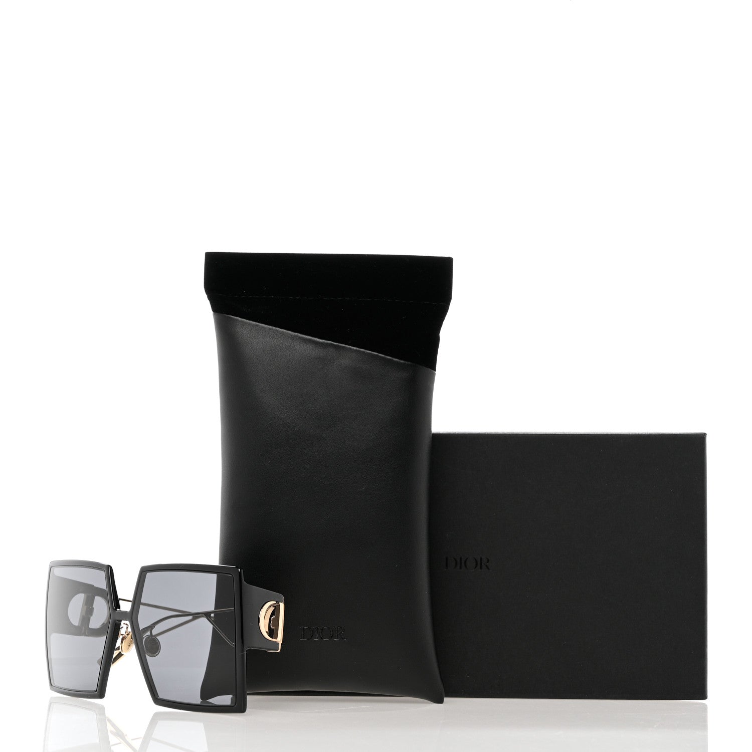 Christian Dior Square 30 Montaigne Sunglasses Black 7 of 7