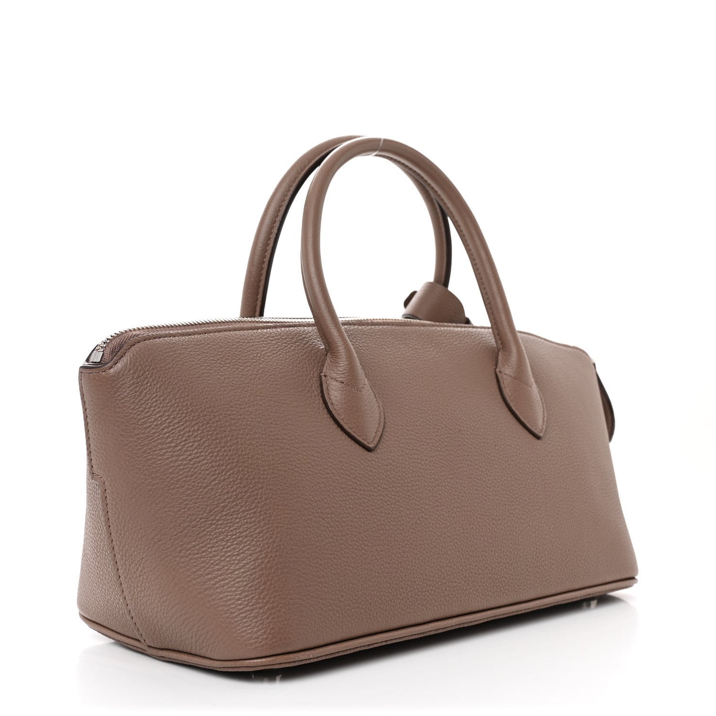 Veau Bougie Triangle PM Taupe Violet
