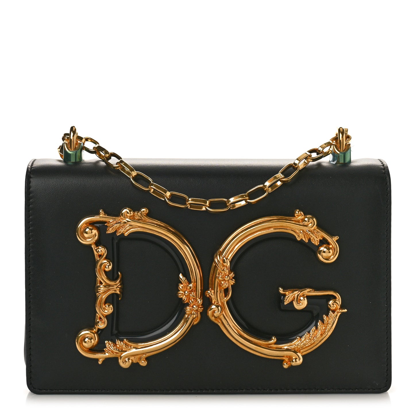 Nappa DG Girls Shoulder Bag Black