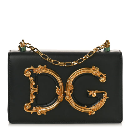 Dolce & Gabbana Nappa DG Girls Shoulder Bag Black 1 of 9