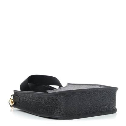 Hermes Taurillon Clemence Evelyne TPM Black 3 of 4