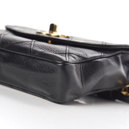Chanel Calfskin Quilted Flap Waist Belt Bag Black 10 of 12