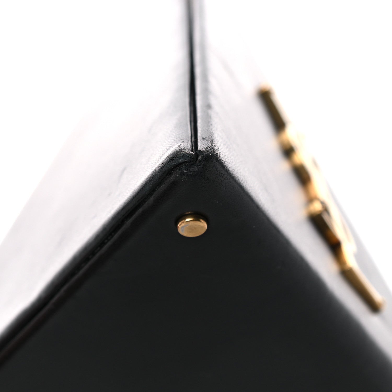 Saint Laurent Lambskin Pyramid Clutch Black 15 of 17