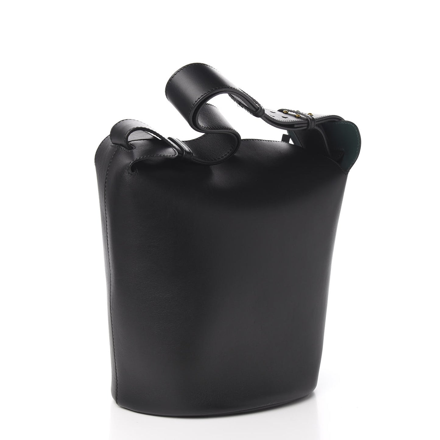 Supple Calfskin Large Bucket Black