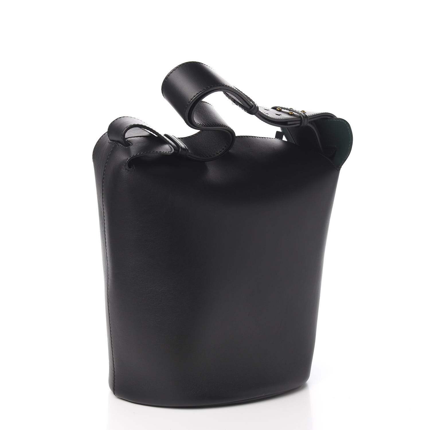 Burberry Supple Calfskin Large Bucket Black 3 of 10