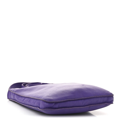 Hermes Lambskin Clou De Selle Pouch Crocus 4 of 12