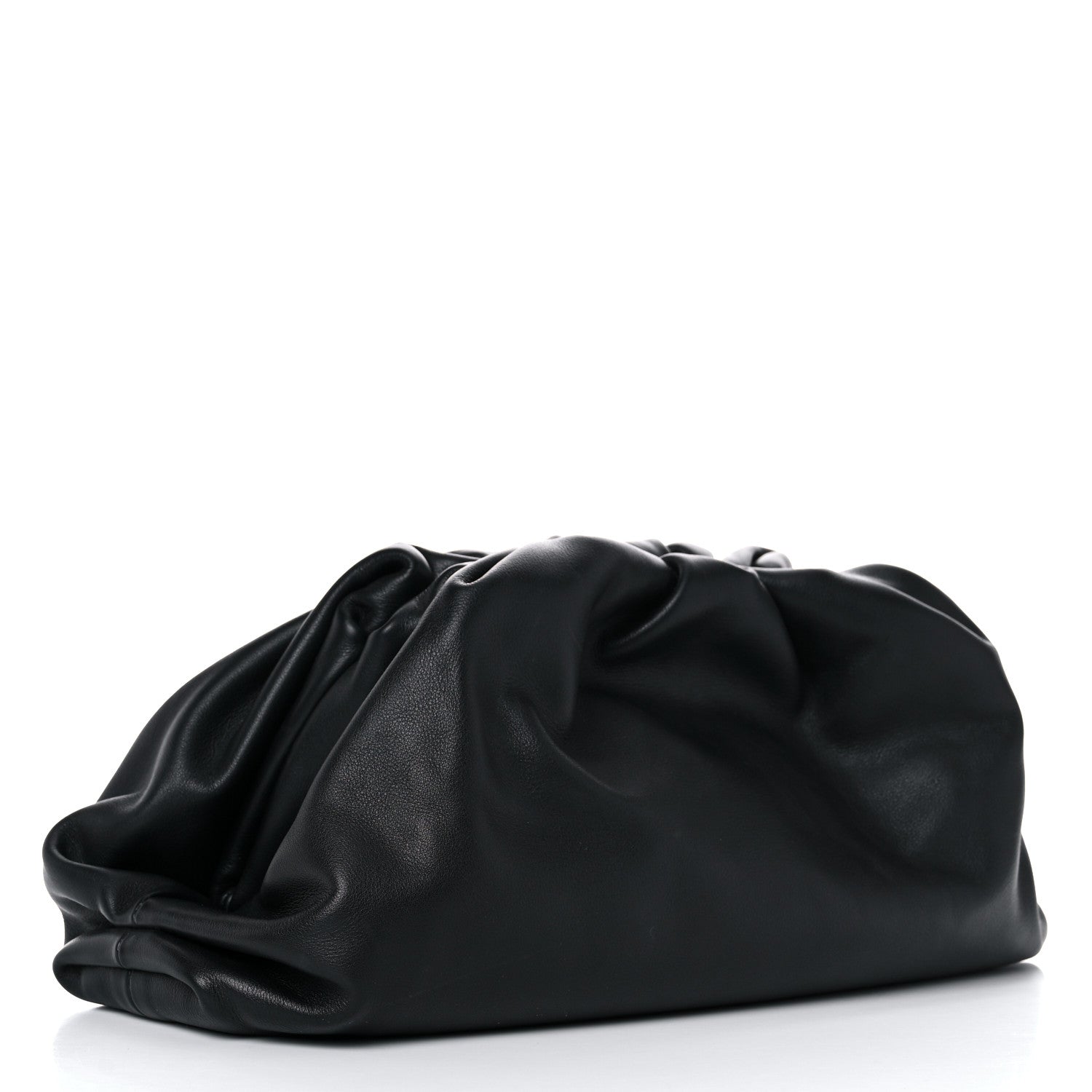 Bottega Veneta Smooth Butter Calf The Pouch Oversized Clutch Black 3 of 22