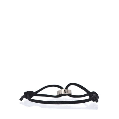 Cartier 18K White Gold Charity LOVE Adjustable Cord Bracelet Black 3 of 6