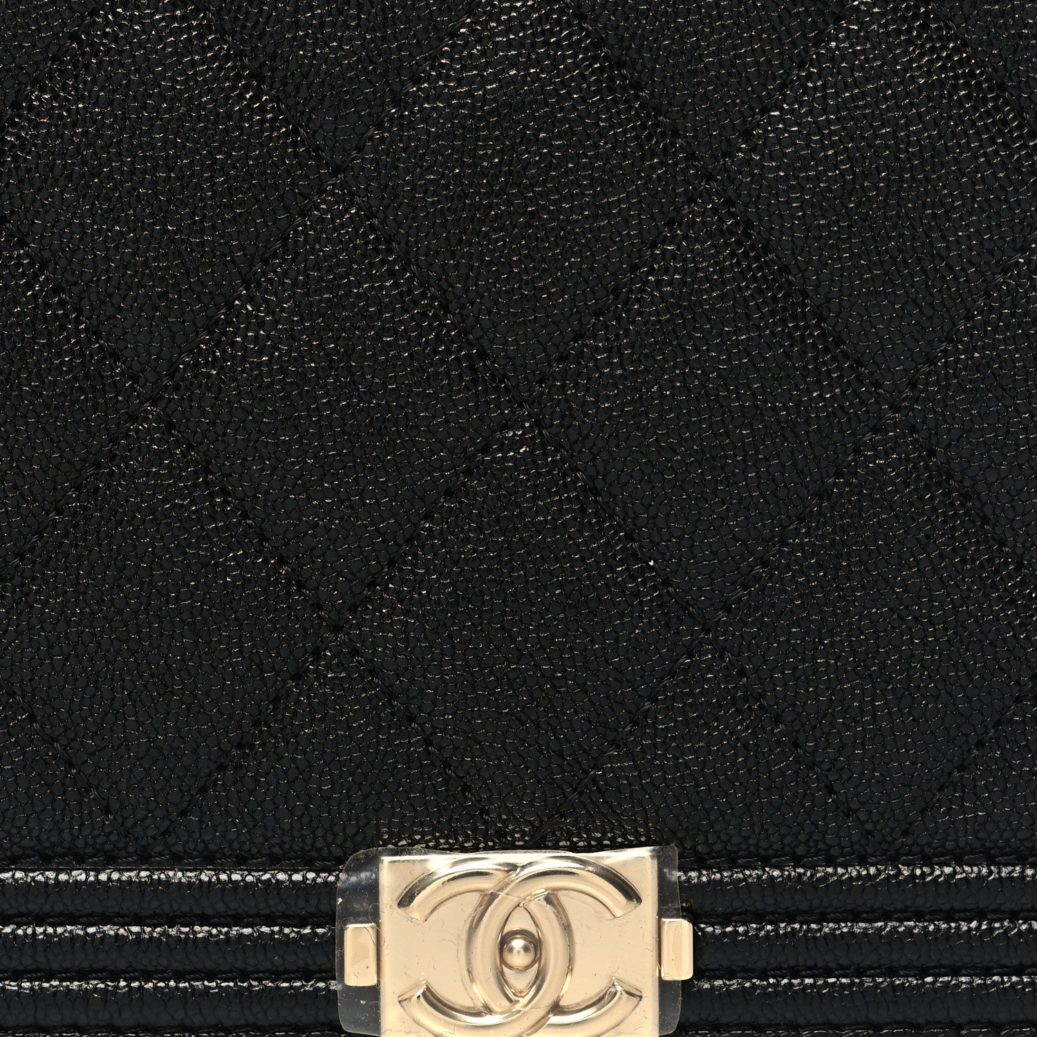 Chanel Caviar Quilted Boy Wallet On Chain WOC Black 9 of 13