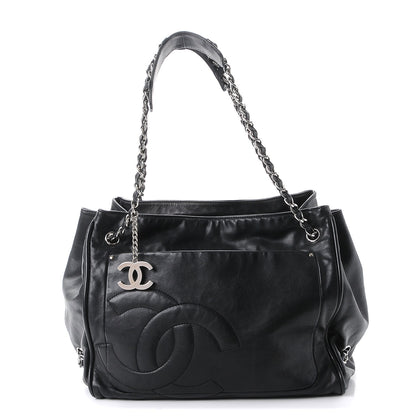 Chanel Calfskin Diagonal Ligne Tote Black 1 of 15