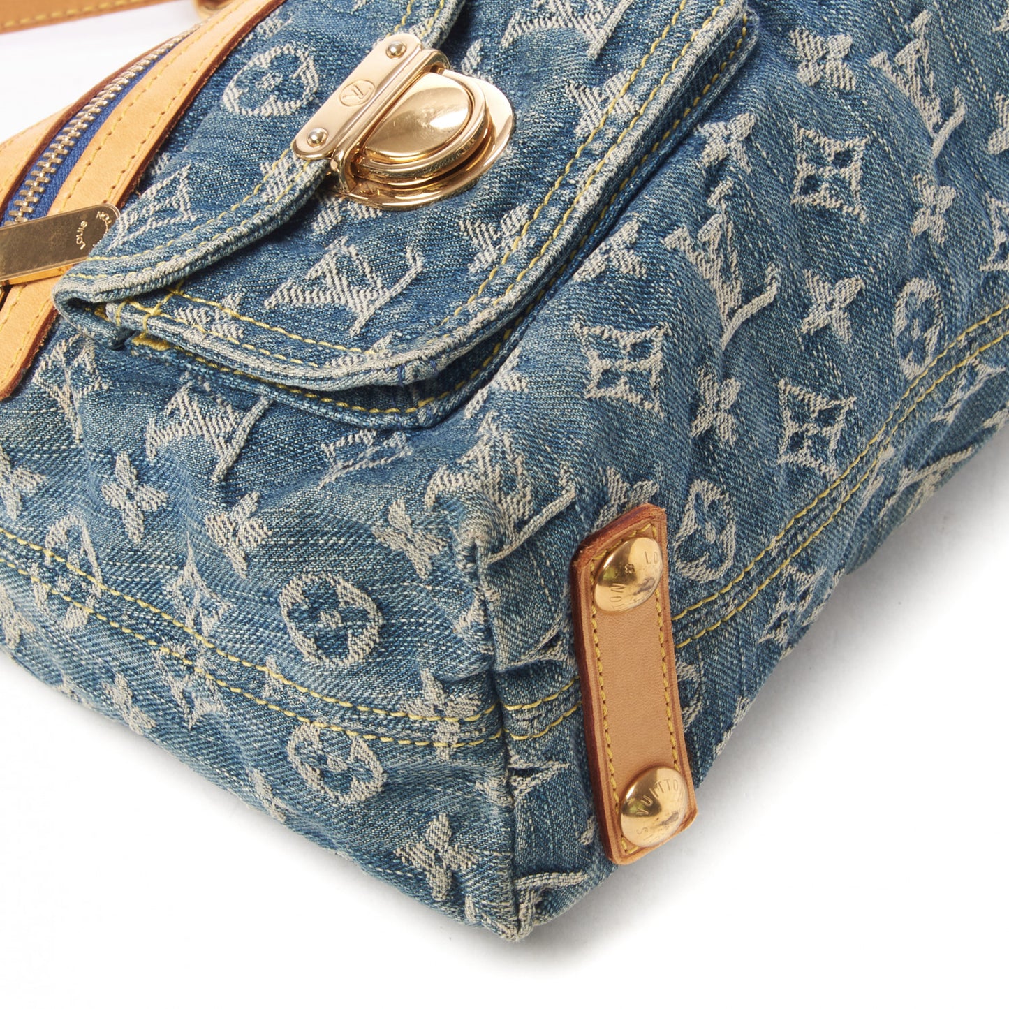 Monogram Denim Baggy PM Blue