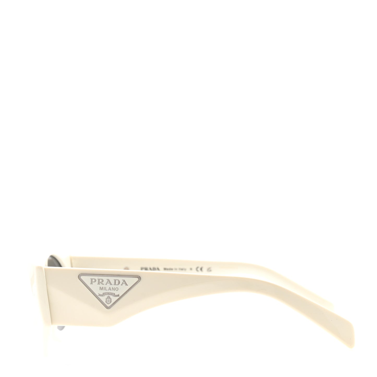 Acetate Oval Symbole Sunglasses SPR 20Z White