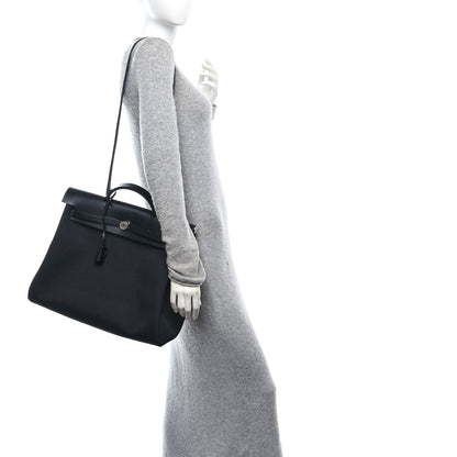 Hermes Toile Vache Hunter Herbag Zip 39 MM Black 2 of 12