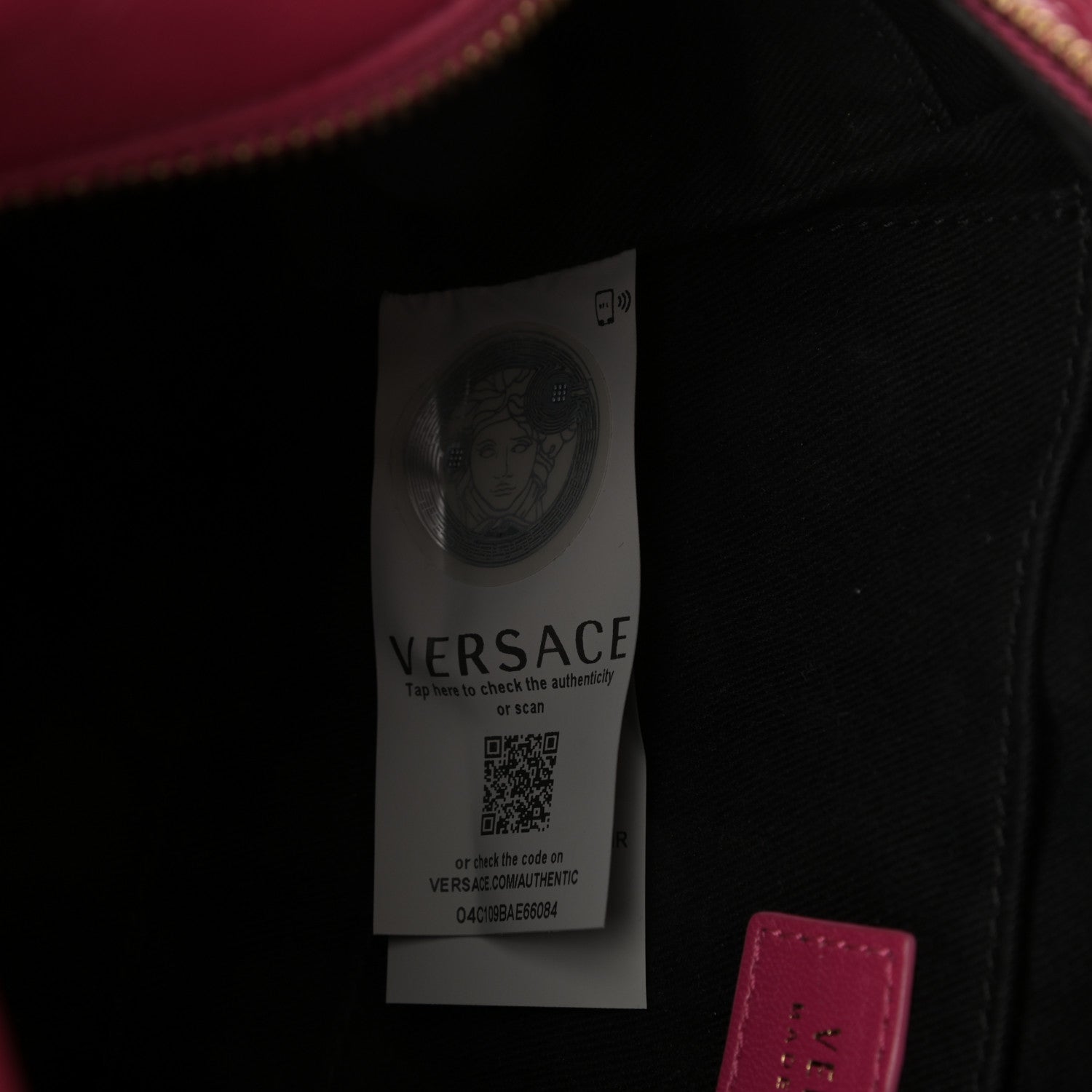 Versace Nappa Quilted Icon Bowler Fuchsia 7 of 10